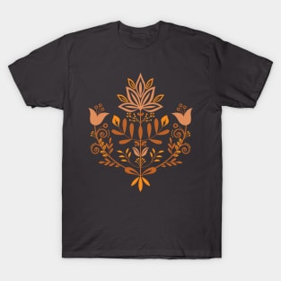 Scandinavian Folk Flowers T-Shirt